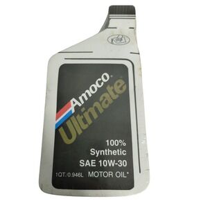 Vintage Amoco Ultimate Motor Oil Bottle‎ Notepad Gas Station Advertising Promo